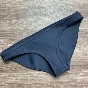 Triangl Neoprene Dark Gray Stitched Bikini Bottoms